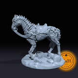 Tinkertrot | Battlebuilt Horse | Clockwork Mule | Miniature for Tabletop games like D&D and War Gaming