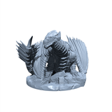 Malastrix the Onyx Engine | Demon Steel Dragon | Chardalyn Dragon | Miniature for Tabletop games like D&D and War Gaming