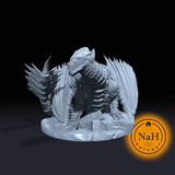 Malastrix the Onyx Engine | Demon Steel Dragon | Chardalyn Dragon | Miniature for Tabletop games like D&D and War Gaming