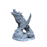 Rumblewing, the Earthen Drake | Earthern Dragon | Drake Hound |  Cat Dragon Miniature for Tabletop games like D&D 5e and TTRPG  War Gaming