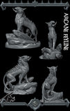 Arcane Feyline | Feline | Dire Cat Miniature for Tabletop games like D&D and War Gaming