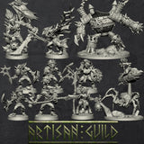 Sparksoot Goblin set | Modular Goblin miniatures miniature for Tabletop games like D&D and War Gaming