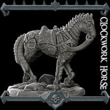 Tinkertrot | Battlebuilt Horse | Clockwork Mule | Miniature for Tabletop games like D&D and War Gaming