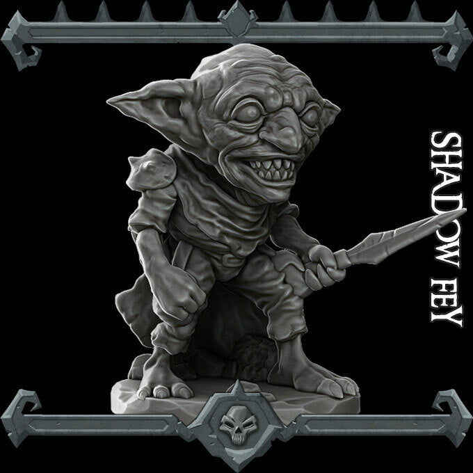 Glitch Grin, the Shadow Imp | Mitflit |  Shadowfey Miniature for Tabletop games like D&D and War Gaming