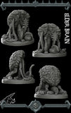 Cerebrax, the Mind Reaper | Elder Brain Devourer Aberration Miniature for Tabletop games like D&D and War Gaming