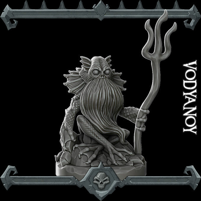 Rusalka, Voice of the River | Vodyanoi | Vodyanoy Miniature for Tabletop games like D&D and War Gaming