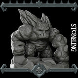 Gravelheart, the Stone Elemental | Galeb Duhr Elemental Miniature for Tabletop games like D&D and War Gaming