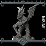 Flickerflame | Mephit Lava Imp Miniature for Tabletop games like D&D and War Gaming