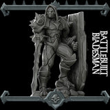 Battle Built Bladesman | Miniature for Tabletop games like D&D and War Gaming