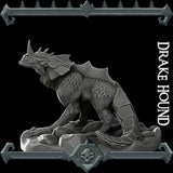 Emberfang | Guard Drake | Drake Hound | Miniature for Tabletop games like D&D and War Gaming