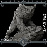 Bloodbeak, the Owlbeast | Owl Bear Miniature for Tabletop games like D&D and War Gaming
