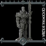 Gideon Gearshroud | Battlebuilt Guard | Clockwork Soldier | Miniature for Tabletop games like D&D and War Gaming