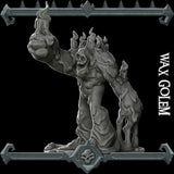 Candlewraith, the Melted Vigilant | Wax Golem Miniature for Tabletop games like D&D and War Gaming