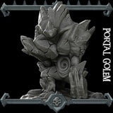 Crackleblast, the Rift Colossus | Portal Golem Miniature for Tabletop games like D&D and War Gaming