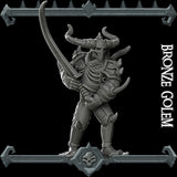 Bronze Golem | Iron Golem | Construct Miniature for Tabletop games like D&D and War Gaming