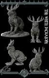 Aria, the Melodic Rabbit | Jackalope Miniature for Tabletop games like D&D and War Gaming