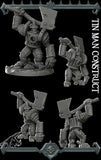 Anvilheart, the Unbreakable | Tin Man | Tin Construct Miniature for Tabletop games like D&D and War Gaming