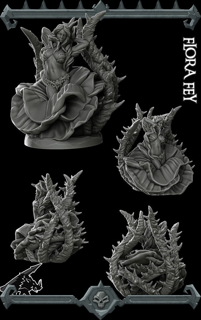 Ivyra, Guardian of the Glade | Alraune | Flora Fey | Miniature for Tabletop games like D&D and War Gaming