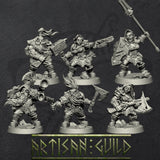 Dwarven Oathbreakers | Modular Dwarf Miniatures miniature for Tabletop games like D&D and War Gaming