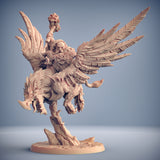 Thunderbeak the Gryphon | Dwarven Defender and Oathbreaker Mount miniature for Tabletop games like D&D and War Gaming