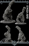 Brutusk, the Primeval Fury | Barlgura | Giant Ape Gorilla Fiend | Miniature for Tabletop games like D&D and War Gaming