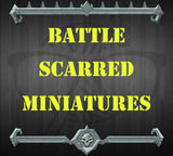 Battle Scarred Miniatures | (5) Large sized Mystery Practice miniatures miniature for Tabletop games like D&D and War Gaming