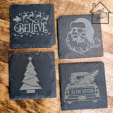 Christmas drink coaster set