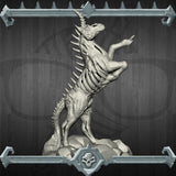 Unicorn Zombie | Corrupted Unicorn | Miniature for Tabletop games like D&D and War Gaming