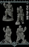 Azar the Flameborne | Djinni Genie | Half Fire Jinn | Miniature for Tabletop games like D&D and War Gaming