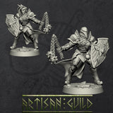 Human Fighters Guild | Modular Human miniatures miniature for Tabletop games like D&D and War Gaming