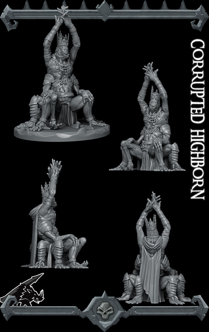 Eldacar the Corrupted Highborn | Fiend | Devil Price miniature for Tabletop games like D&D and War Gaming