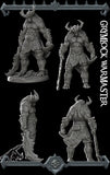 Karnak the Infernal, Fiendish Minotaur Chieftain | Miniature for Tabletop games like D&D and War Gaming