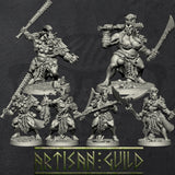 Oni Clan Set | Modular Orc and Ogre miniatures miniature for Tabletop games like D&D and War Gaming