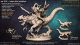 Morvagia the Drakeling | Ashen Alfar Mount for Khaladas miniature for Tabletop games like D&D and War Gaming