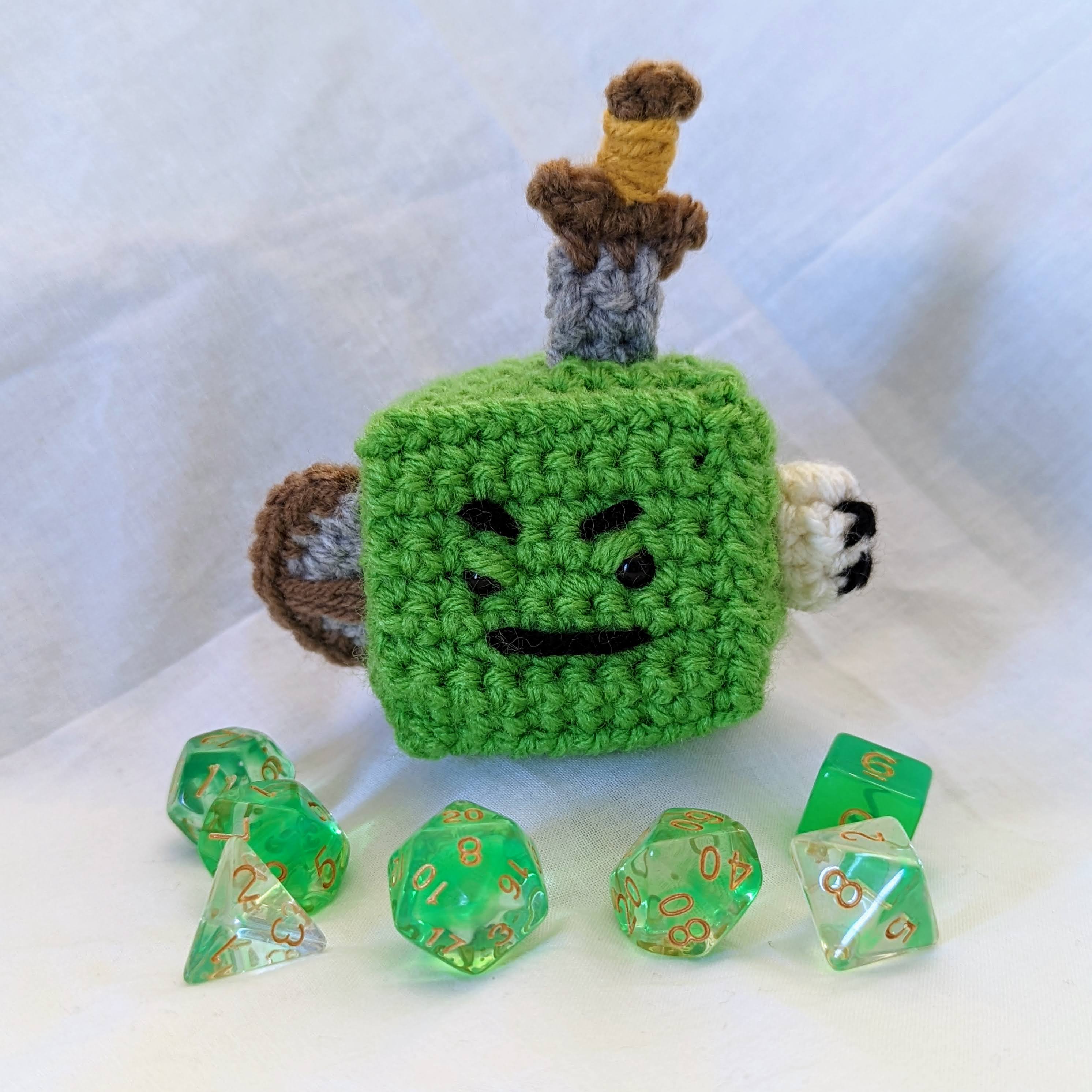 Gelatinous Cube Crochet Amigurumi Pattern - craftytibbles's Ko-fi Shop -  Ko-fi ❤️ Where creators get support from fans through donations,  memberships, shop sales and more! The original 'Buy Me a Coffee' Page.