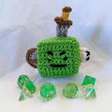 Gelatinous Cube Pattern ONLY | Amigurumi Crochet Pattern | Dungeons and Dragons Gift for Her