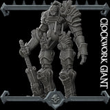 Cogthane Rumble | Clockwork Giant | Mechanical Barbarian | Miniature for Tabletop games like D&D and War Gaming