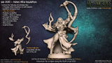 Talya the Hammer | Drow | Elf | Ashen Alfar miniature for Tabletop games like D&D and War Gaming