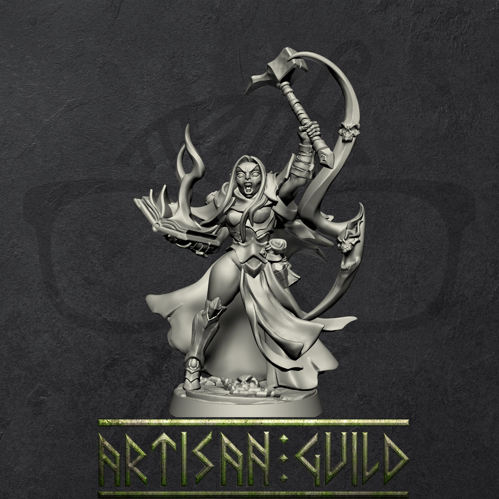 Ashen Alfar Inquisitors Set | Modular Drow | Elf miniatures for Tabletop games like D&D | Created by Artisan Guild