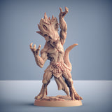 Kaztot Stormcaller | Goldmaw Lizard | Dragonborn sorcerer miniature for Tabletop games like D&D and War Gaming