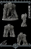 Nullhammer, Breaker of Oaths | Mechanarut | Marut Clockwork | Construct Miniature for Tabletop games like D&D and War Gaming