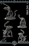 Squeeksnarl, the Filth Fang | Wererat | Rat Folk Miniature for Tabletop games like D&D and War Gaming
