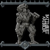 Battlebuilt Barbarian | Battle Built Artificer | Miniature for Tabletop games like D&D and War Gaming