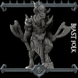 Epic Minotaur Beastfolk | Beast Folk | Miniature for Tabletop games like D&D and War Gaming