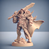 Sigfrido Dragonbane | Human | Assimar |  Fighters Guild Paladin miniature for Tabletop games like D&D and War Gaming