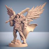 Sigfrido Dragonbane | Human | Assimar |  Fighters Guild Paladin miniature for Tabletop games like D&D and War Gaming