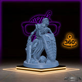 Skeleton Warrior |  Skeletal Undead miniature for Tabletop games like D&D or War Gaming | KS 01 Dwarf Release Sculpted By Arbiter Miniatures