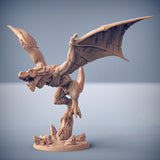 Skyterror | Rift Drake Goldmaw Lizard Mount miniature miniature for Tabletop games like D&D and War Gaming