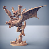 Skyterror | Rift Drake Goldmaw Lizard Mount miniature miniature for Tabletop games like D&D and War Gaming