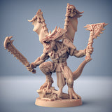 Xol'toa, Goldmaw Prince | Lizard | Dragonborn miniature for Tabletop games like D&D and War Gaming